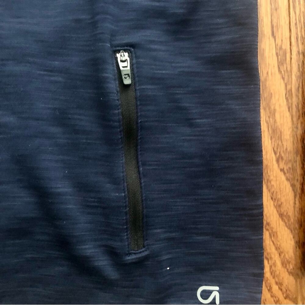 Gapfit Long Sleeve Hoodie Fleece Lined Top Navy Blue Sweater Women’s Size S - Picture 3 of 8